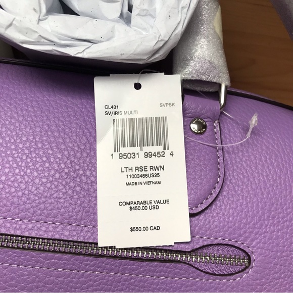 🌸🌿 Coach Rowan Satchel With Rose Print - Picture 13 of 14